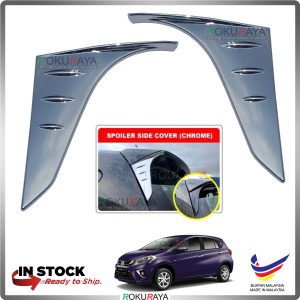 Perodua Myvi (3rd Gen) 2018 Gear Up Bodykit Spoiler Side Cover Moulding Garnish (Chrome)
